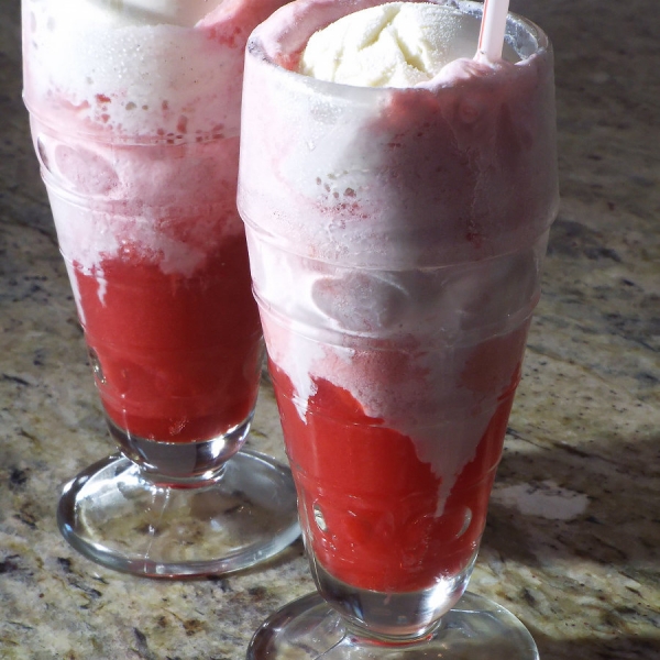 Raspberry Ice Cream Soda recipe