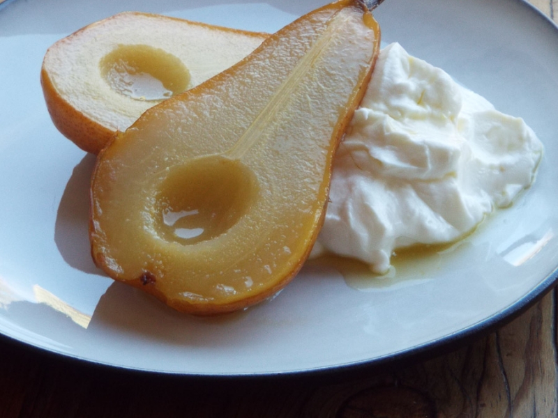 Roasted Pears with Orange Lime Syrup