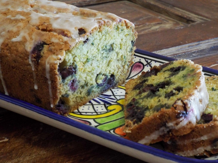 Zucchini Quick Bread with Blueberries and Lime recipe