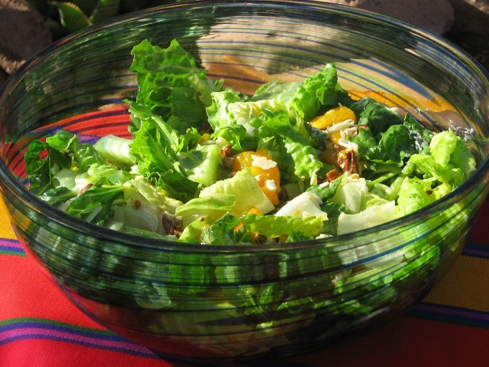 Caesar Salad with Mandarin Oranges recipe