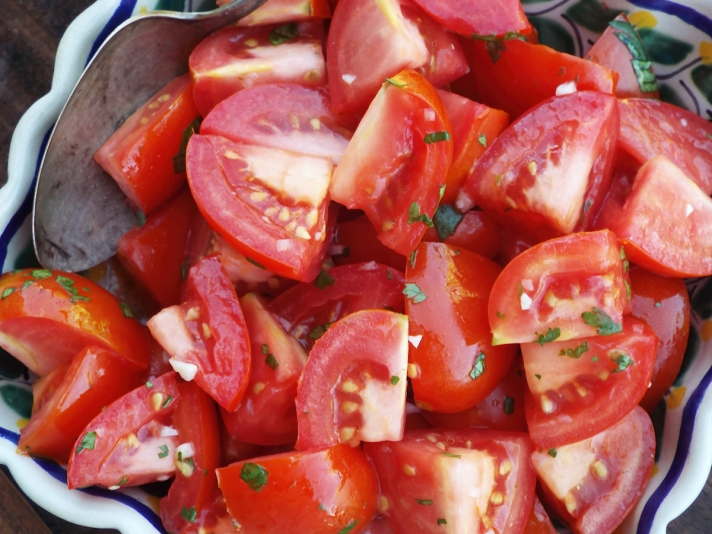 Tomato Salad with Lime Dressing