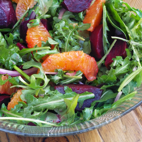 Beet Salad with Oranges and Arugula