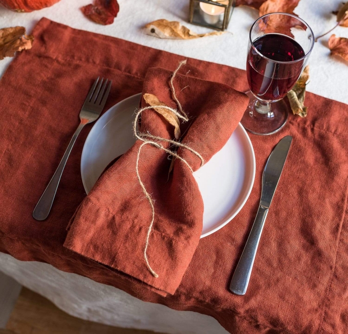 Linen Napkin Sedona Red