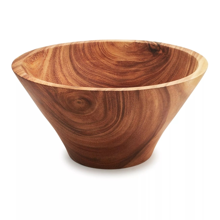 Sur La Table Acacia Flared Serving Bowl
